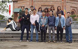 Các thành viên đi thăm quan Bái Đính - Ninh Bình