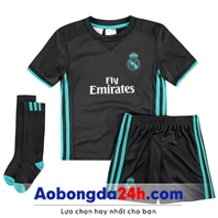 Quần áo bóng đá trẻ em Real Madrid  2018 sân khách