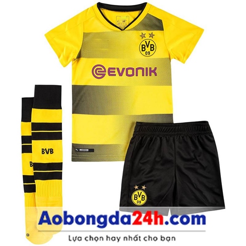 Quần áo bóng đá trẻ em Dortmund 2018 sân nhà