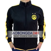 Áo Khoác thể thao Dortmund 2014 - 2015 đen (Mẫu 01)