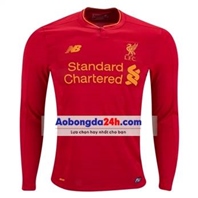 Áo bóng đá dài tay Liverpool 2017 màu đỏ sân nhà