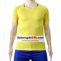 Áo thể thao không logo Brazil vàng sân nhà 