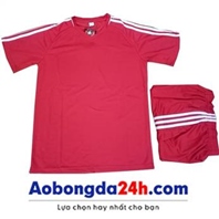 Áo Traning không logo màu đỏ (mẫu 54)