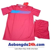 Áo đá bóng không logo Traning hồng (mẫu 59)
