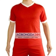 Áo bóng đá Traning không logo màu đỏ (mẫu 25)