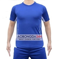 Áo bóng đá không logo Trainning xanh da trời (mẫu 22)