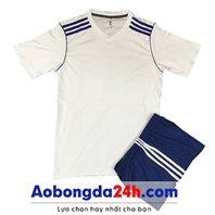 Áo Traning không logo màu trắng (mẫu 67) 