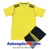 Áo thể thao không logo Traning màu vàng (mẫu 68) 