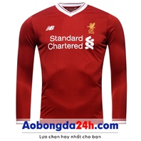 Áo bóng đá dài tay Liverpool 2018 đỏ Sân nhà
