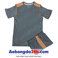Áo Traning không logo màu xám (mẫu 72)