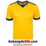 Áo Juventus không logo 2018 vàng sân khách