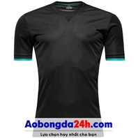 Áo Real Madrid không logo 2018 đen sân khách (mẫu 2)