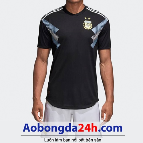 Áo đấu Argentina 2018 - 2019 sân khách màu đen - Aobongda24h