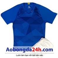 Áo Brazil không logo sân khách xanh world cup 2018