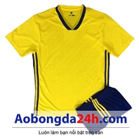Áo bóng đá không logo Thụy Điển sân nhà world cup 2018