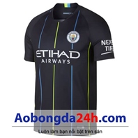Áo đấu Manchester City 2018-2019 sân khách màu đen