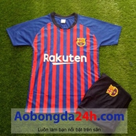 Quần áo thể thao trẻ em Barcelona 2018-2019 sân nhà