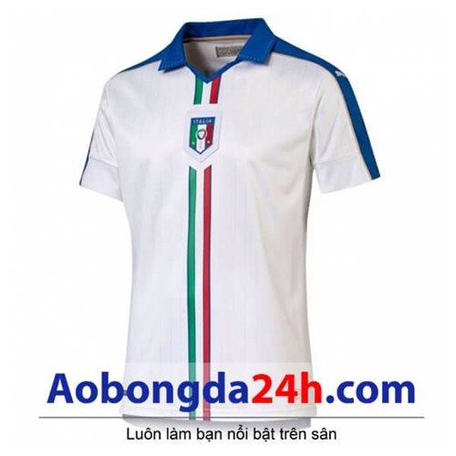 Áo đá bóng Italia 2017 màu trắng