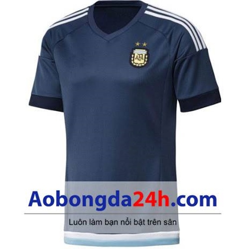 Áo đá banh Argentina 2016 - 2017 màu tím than - Aobongda24h