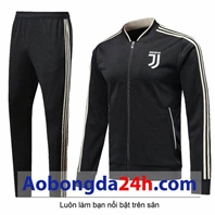Bộ quần áo nỉ thể thao nam Juventus 2018 đen
