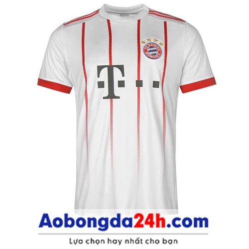 Áo đấu Bayern Munich 2017-2018 sân khách màu trắng