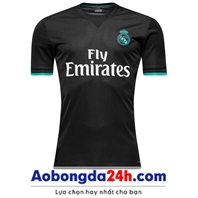 Áo bóng đá Real 2017 - 2018 sân khách màu đen