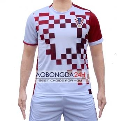 Áo Croatia 2017 - 2018 sân nhà màu trắng