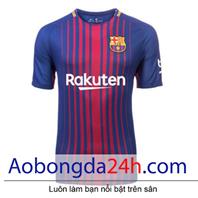 Áo bóng đá Barcelona 2017 - 2018 sân nhà