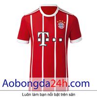 Áo bóng đá Bayern Munich 2017-2018 sân nhà màu đỏ