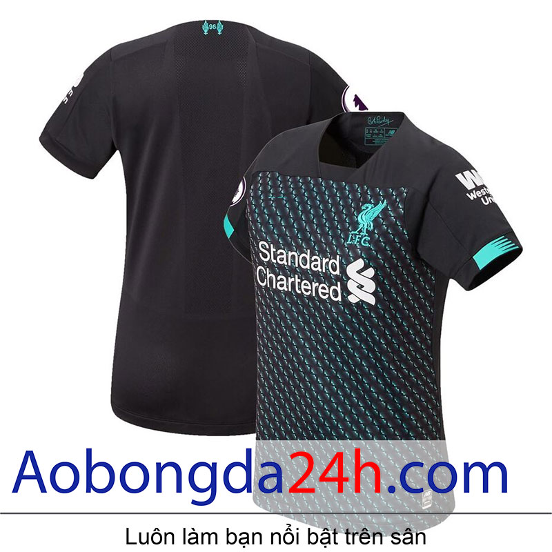 Áo bóng đá Liverpool 2019-2020 mẫu 3 màu đen