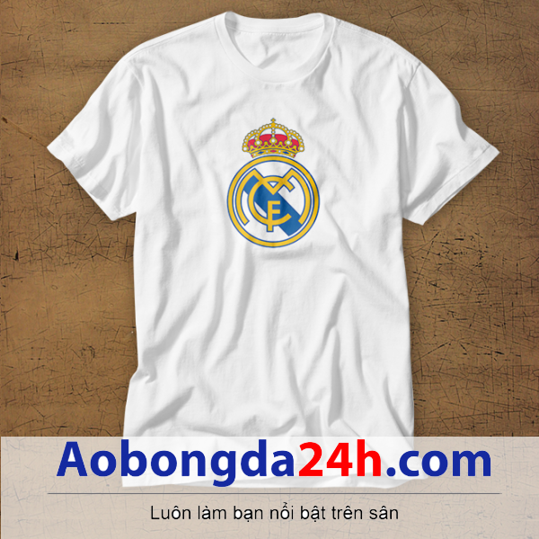 Mẫu áo phông thể thao in hình Real Madrid mẫu 18