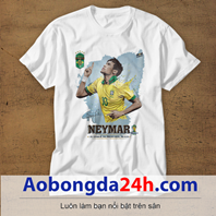 Mẫu áo phông thể thao in hình Neymar mẫu 31