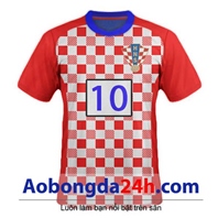 Áo Croatia 2015 áo đấu Caro đỏ trắng