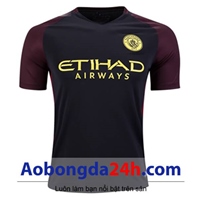 Áo ManCity 2016-2017 sân khách màu xanh tím than
