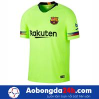 Áo clb Barca 2018-2019 sân khách xanh nõn chuối