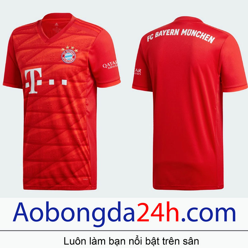  Áo Bayern Munich 2019 - 2020 sân nhà màu đỏ