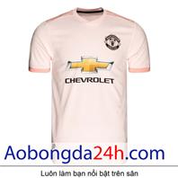 Áo bóng đá Man Utd 2018/19 sân khách màu hồng