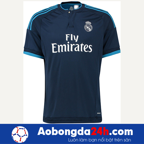Áo câu lạc bộ Real Madrid 2015-2016 mẫu thứ 3 xanh đen