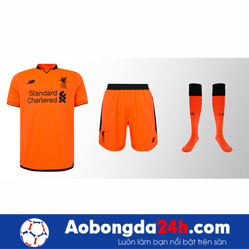 Áo CLB Liverpool 2017-2018 mẫu thứ 3 màu cam