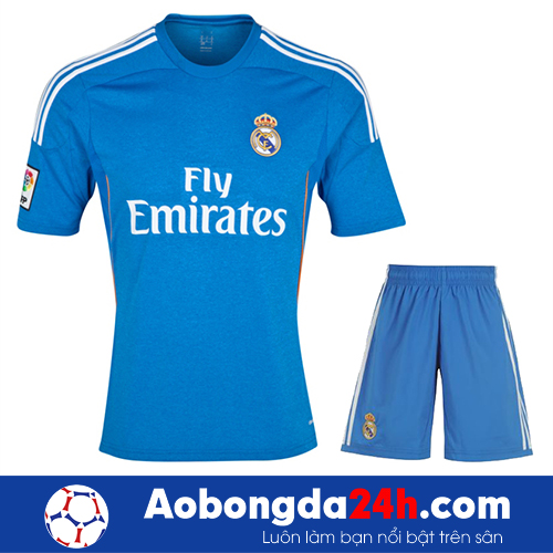 Áo CLB Real Madrid 2013-2014 sân nhà xanh dương