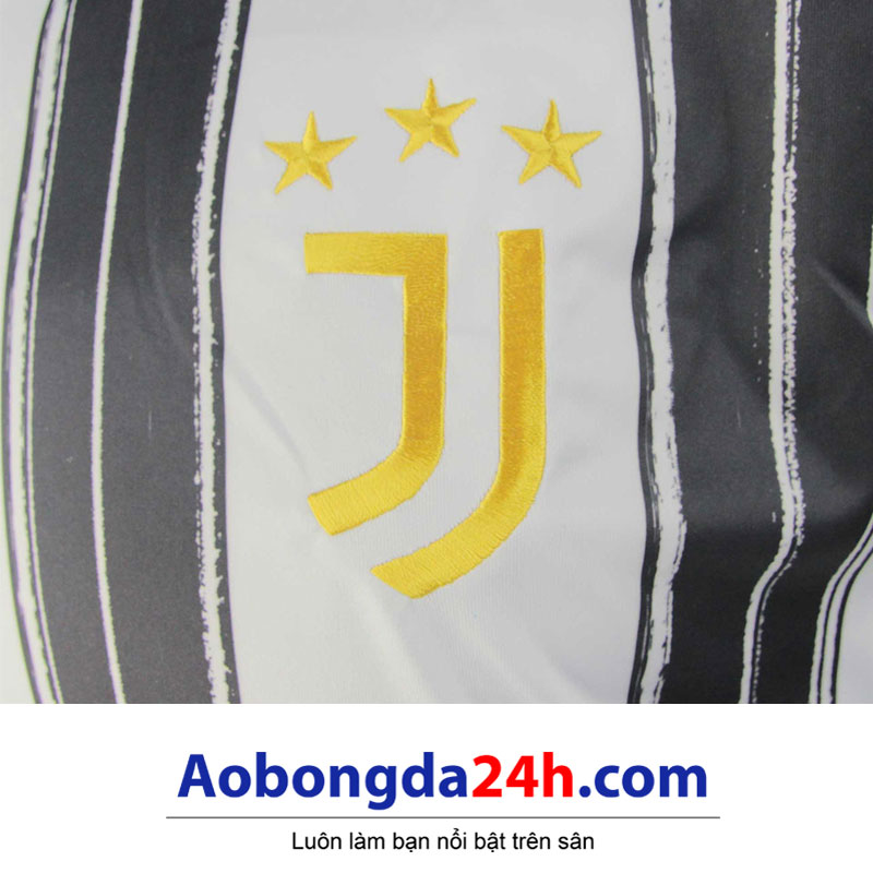 Áo đấu clb Juventus 2020 - 2021 sân nhà trắng đen