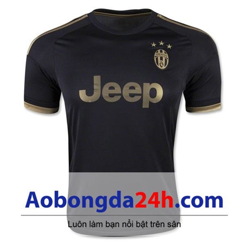 Áo CLB Juventus mẫu 3 mùa giải 2015-2016 màu đen