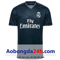 Áo Real Madrid 2018-2019 sân khách màu xanh đen