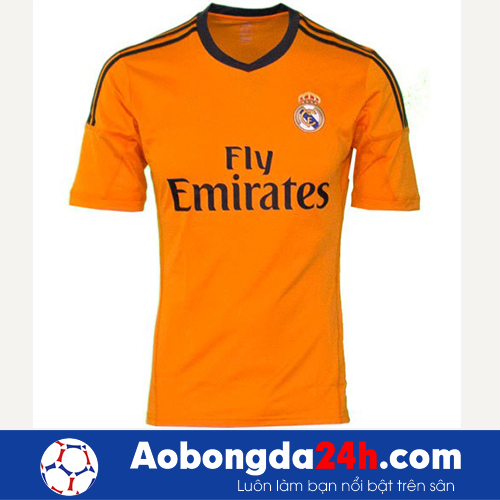 Áo Real mùa giải 2013-2014 mẫu thứ 3 màu cam