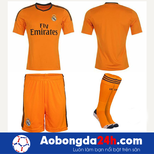 Áo Real mùa giải 2013-2014 mẫu thứ 3 màu cam