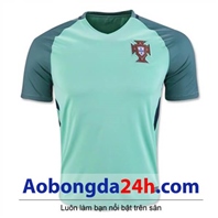 Áo Bồ Đào Nha Euro 2016 Sân khách xanh