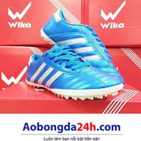 Giày đá bóng WIKA 3 sọc màu Xanh dương chính hãng