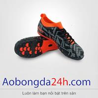 Giày đá bóng EBET trẻ em 6312 màu xám cổ cam chính hãng Động Lực