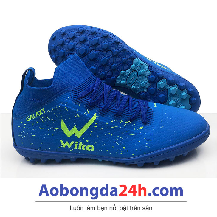 giày bóng đá wika galaxy xanh 1