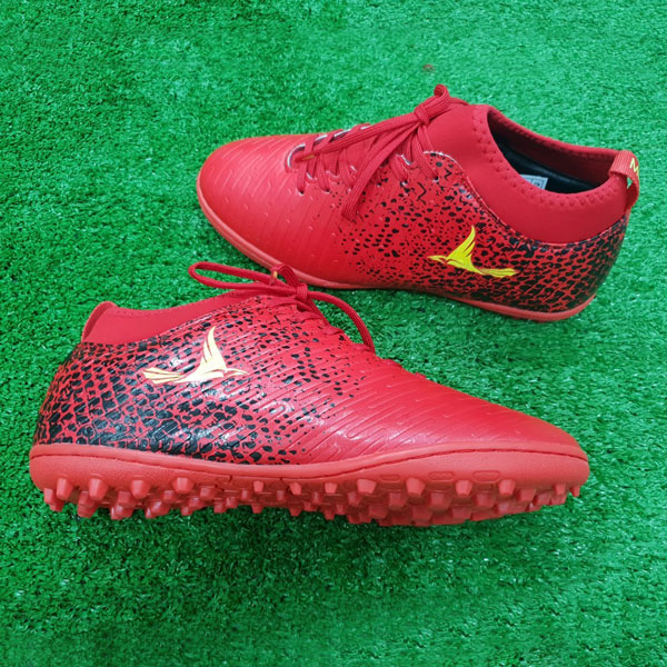 Giày Mira 02 (MR02) màu đỏ ngọc, đinh TF, da PU chống nước - 02